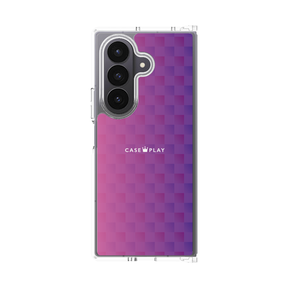 クリアケース［ CASEPLAY Check - Purple ］