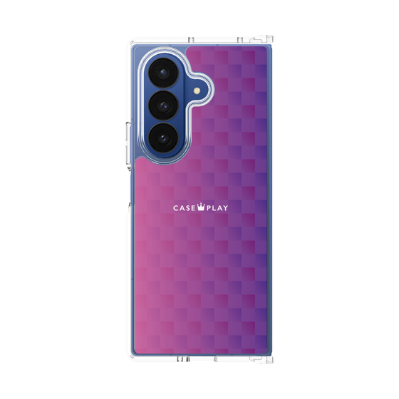 クリアケース［ CASEPLAY Check - Purple ］