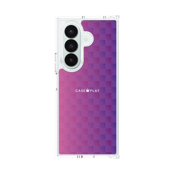 クリアケース［ CASEPLAY Check - Purple ］