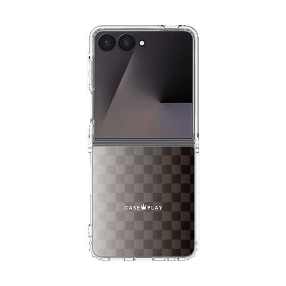 クリアケース［ CASEPLAY Check - Black ］