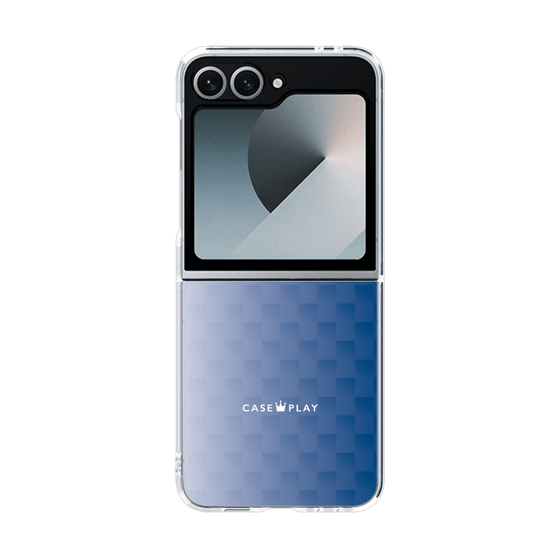 クリアケース［ CASEPLAY Check - Blue ］