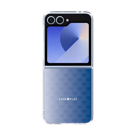 クリアケース［ CASEPLAY Check - Blue ］