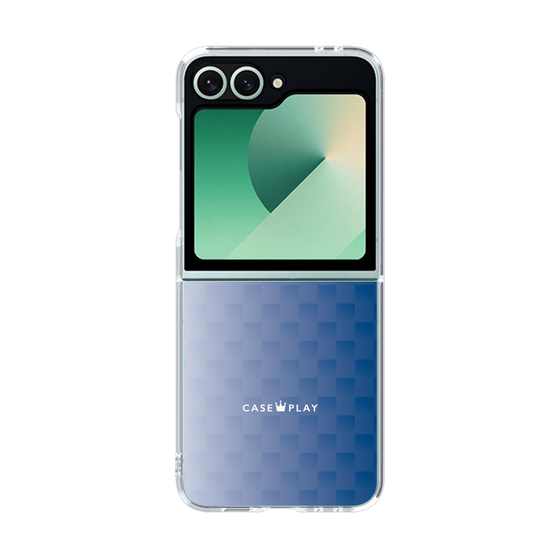 クリアケース［ CASEPLAY Check - Blue ］