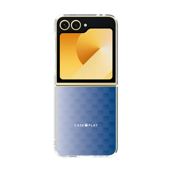 クリアケース［ CASEPLAY Check - Blue ］