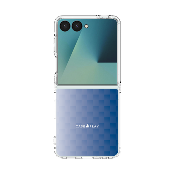 クリアケース［ CASEPLAY Check - Blue ］