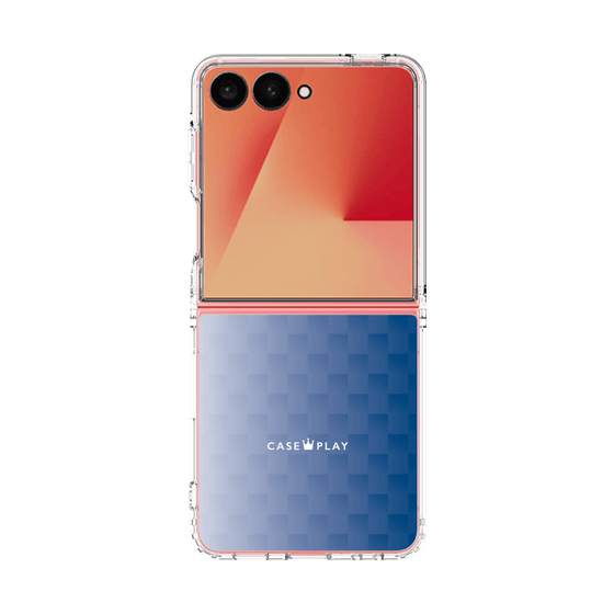 クリアケース［ CASEPLAY Check - Blue ］