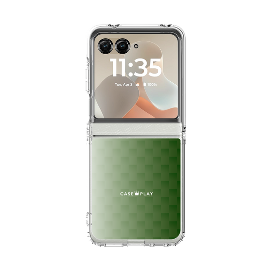 クリアケース［ CASEPLAY Check - Green ］