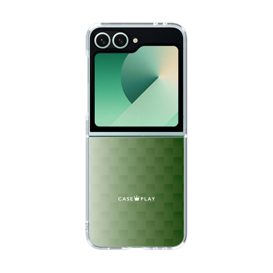 クリアケース［ CASEPLAY Check - Green ］