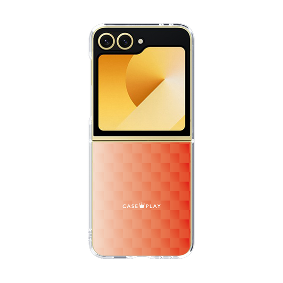 クリアケース［ CASEPLAY Check - Orange ］