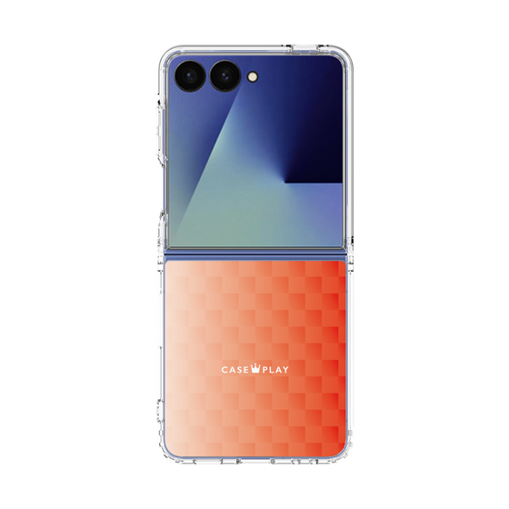 クリアケース［ CASEPLAY Check - Orange ］