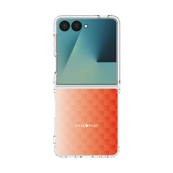 クリアケース［ CASEPLAY Check - Orange ］
