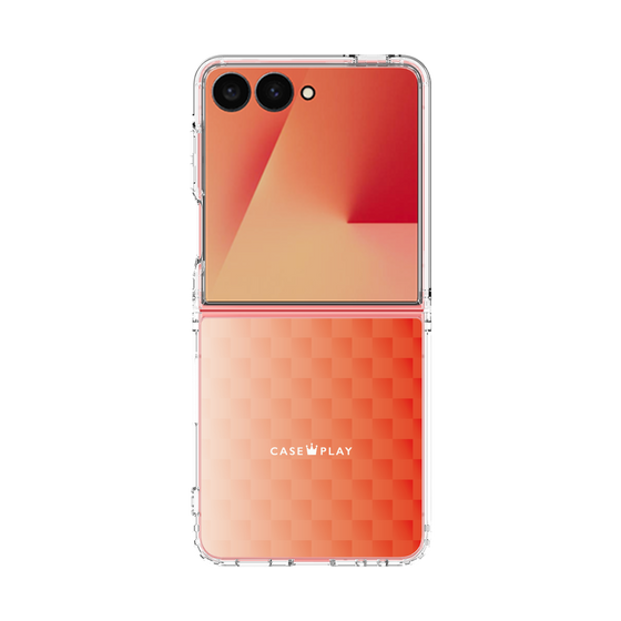 クリアケース［ CASEPLAY Check - Orange ］