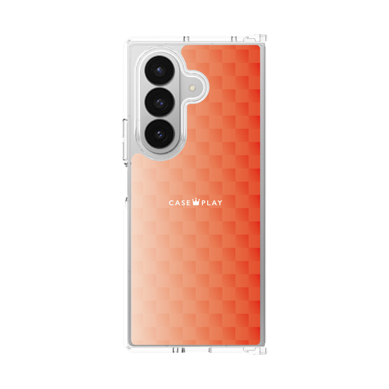 クリアケース［ CASEPLAY Check - Orange ］