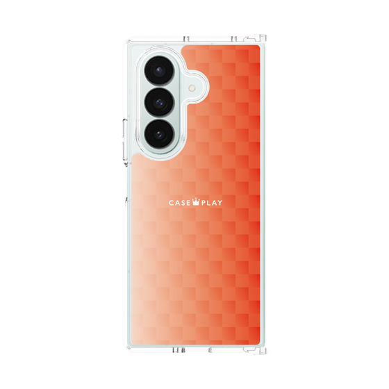 クリアケース［ CASEPLAY Check - Orange ］