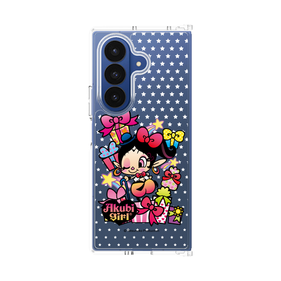 クリアケース［ アクビガール - プレゼントリボン ］