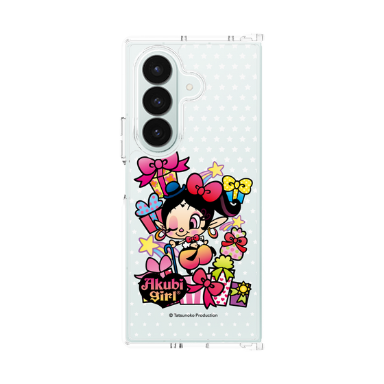 クリアケース［ アクビガール - プレゼントリボン ］