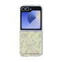クリアケース［ LAGUNAMOON - ボタニカルジャガード - White×Beige ］