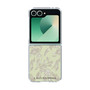 クリアケース［ LAGUNAMOON - ボタニカルジャガード - White×Beige ］