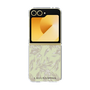 クリアケース［ LAGUNAMOON - ボタニカルジャガード - White×Beige ］