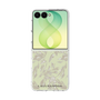 クリアケース［ LAGUNAMOON - ボタニカルジャガード - White×Beige ］
