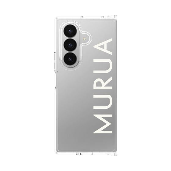 クリアケース［ MURUA - ロゴ - White ］