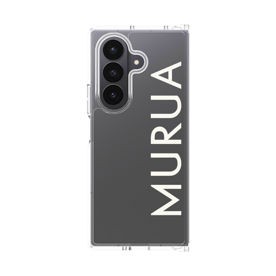 クリアケース［ MURUA - ロゴ - White ］