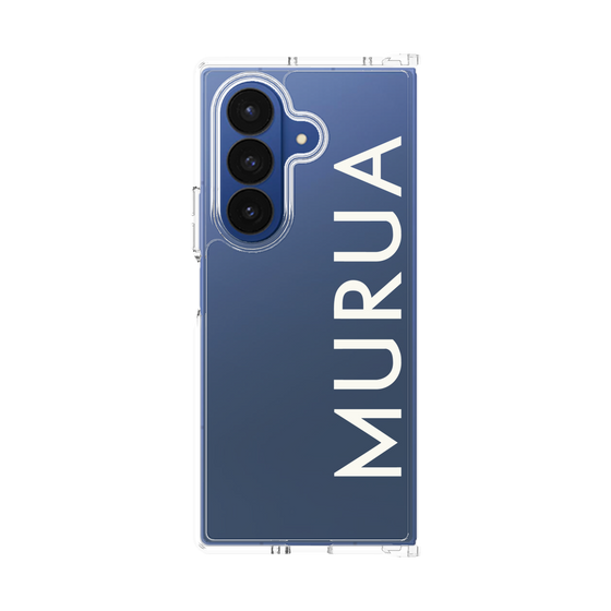 クリアケース［ MURUA - ロゴ - White ］