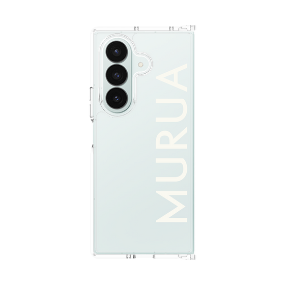クリアケース［ MURUA - ロゴ - White ］