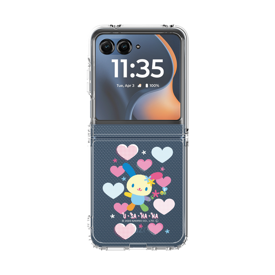 クリアケース［ ウサハナ - 思い出の平成デザイン ］