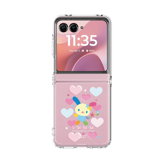クリアケース［ ウサハナ - 思い出の平成デザイン ］