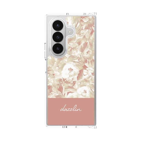 クリアケース［ dazzlin - ペイントフラワー - Pink ］