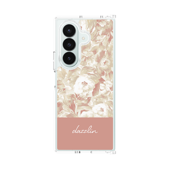 クリアケース［ dazzlin - ペイントフラワー - Pink ］