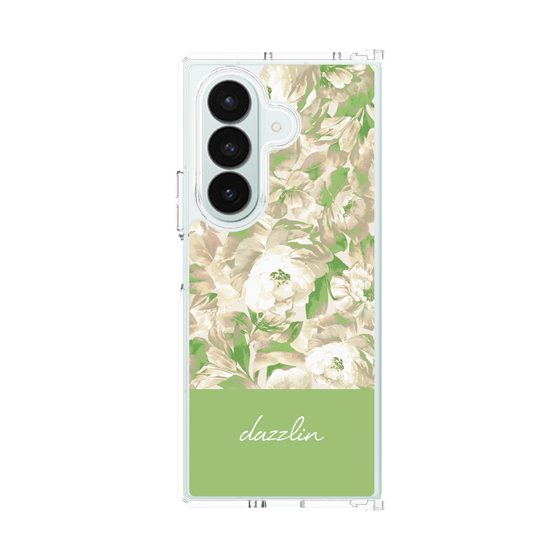 クリアケース［ dazzlin - ペイントフラワー - Green ］