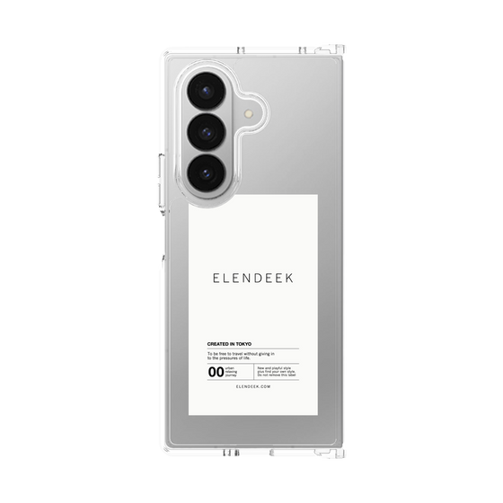 クリアケース［ ELENDEEK - ロゴステッカー - White ］