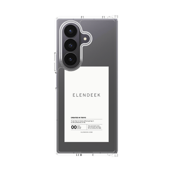 クリアケース［ ELENDEEK - ロゴステッカー - White ］