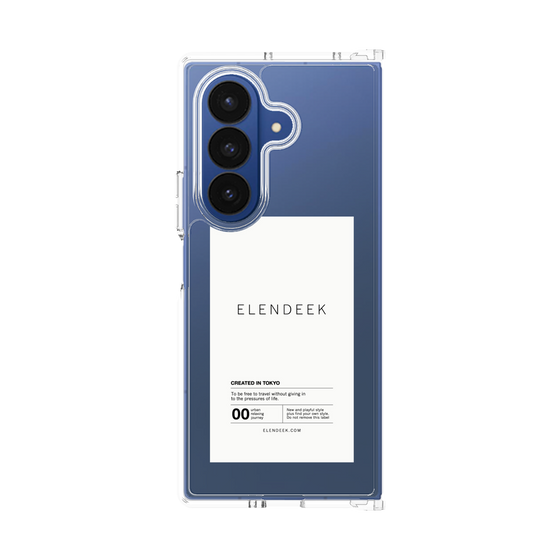 クリアケース［ ELENDEEK - ロゴステッカー - White ］