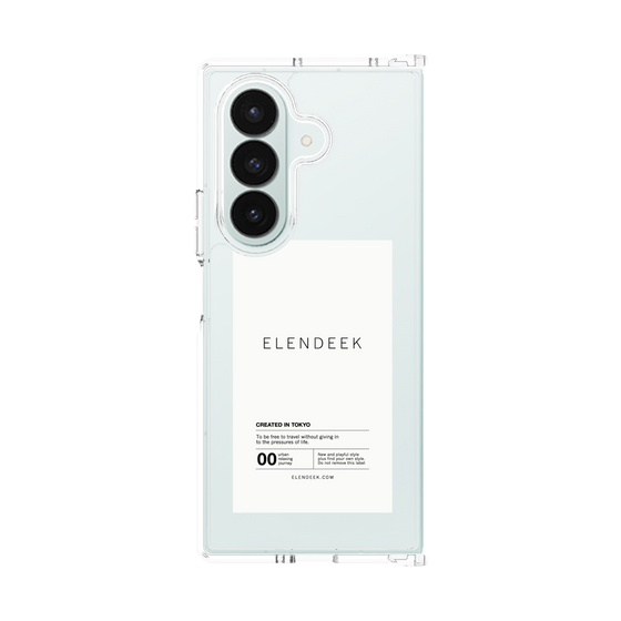 クリアケース［ ELENDEEK - ロゴステッカー - White ］