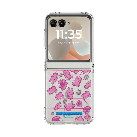 クリアケース［ オリジナル - うさぎディスコ ］