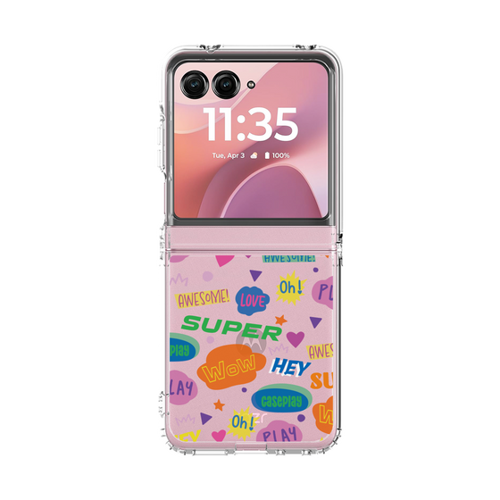 クリアケース［ オリジナル - カラフルモジ ］