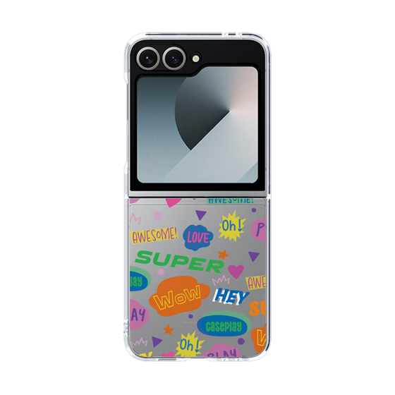 クリアケース［ オリジナル - カラフルモジ ］