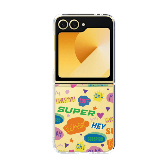 クリアケース［ オリジナル - カラフルモジ ］