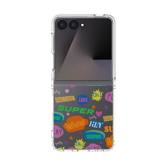 クリアケース［ オリジナル - カラフルモジ ］