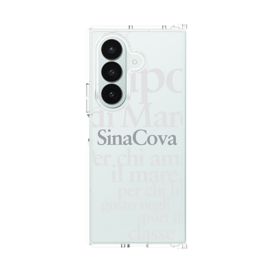 クリアケース［ SINA COVA - タイポグラフィ ］