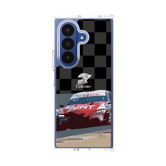 クリアケース［ CERUMO - ZENT CERUMO GR Supra running - Checkered ］