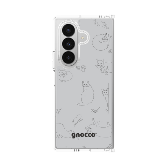 クリアケース［ gnocco - CatLover - グレー ］