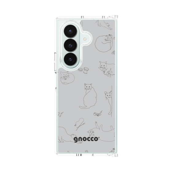 クリアケース［ gnocco - CatLover - グレー ］
