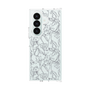 クリアケース［ LAGUNAMOON - フワラーパターン - Clear×Grey ］