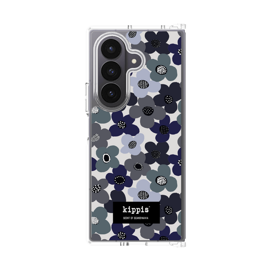 クリアケース［ kippis® - Kevät 春 - ネイビー ］