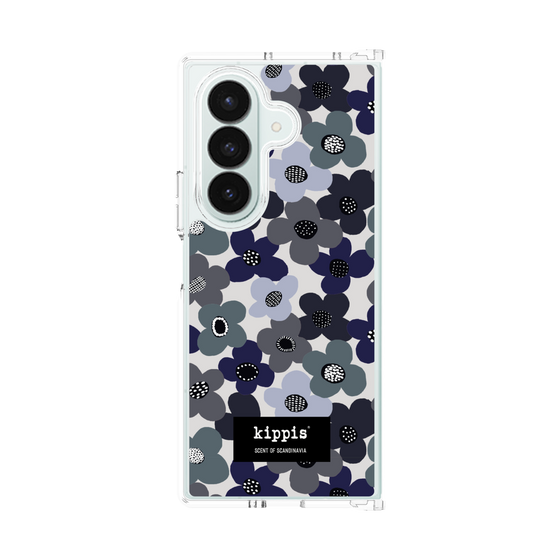 クリアケース［ kippis® - Kevät 春 - ネイビー ］