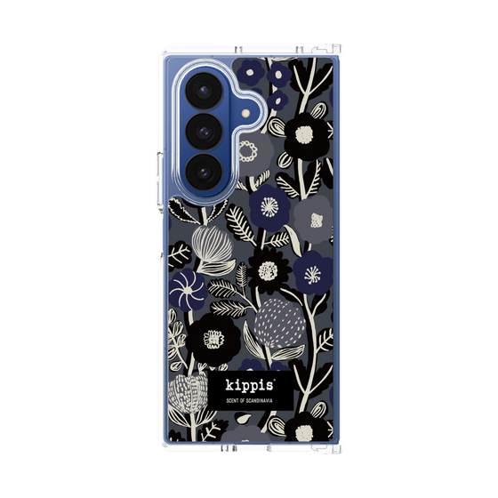 クリアケース［ kippis® - Ihmekasvi 不思議な植物 - ネイビー ］